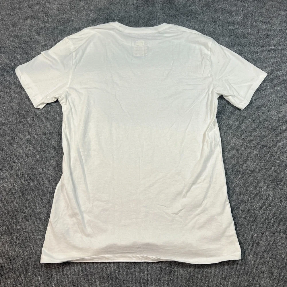 Polo Ralph Lauren T Shirt Mens Large White Cotton Stretch Slim Embroidered Pony